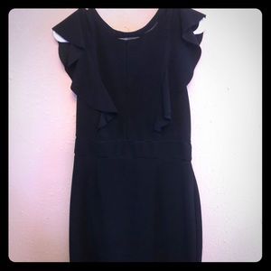 Knee length black dress